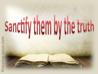 John 17:17 Sanctify Them By The Truth (orange)